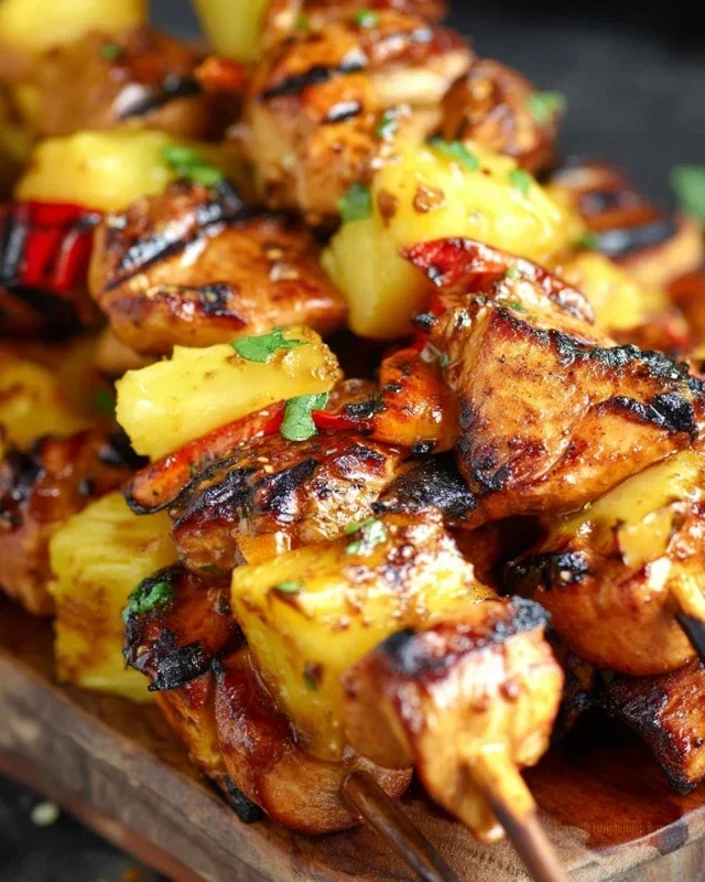 Pineapple Chicken Kebabs Recipe