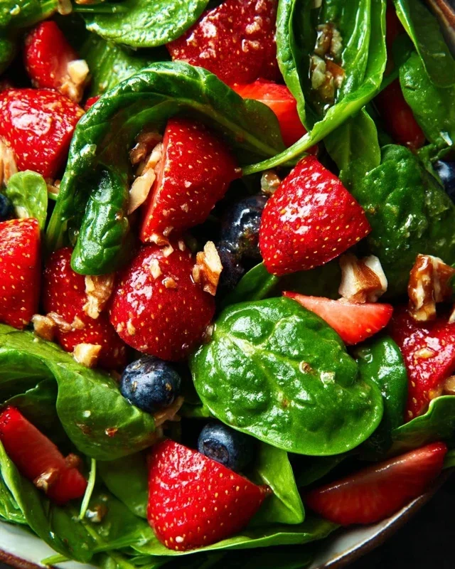 15-Minute Strawberry Spinach Salad