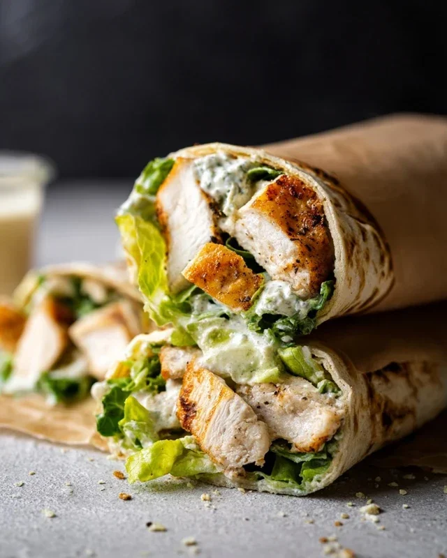 Chicken Caesar Wraps