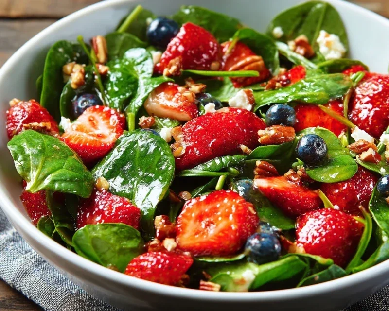 15-Minute Strawberry Spinach Salad