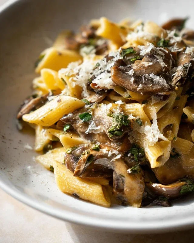 Garlic Mushroom Pasta