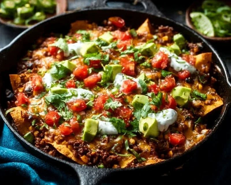 Beef Skillet Enchiladas