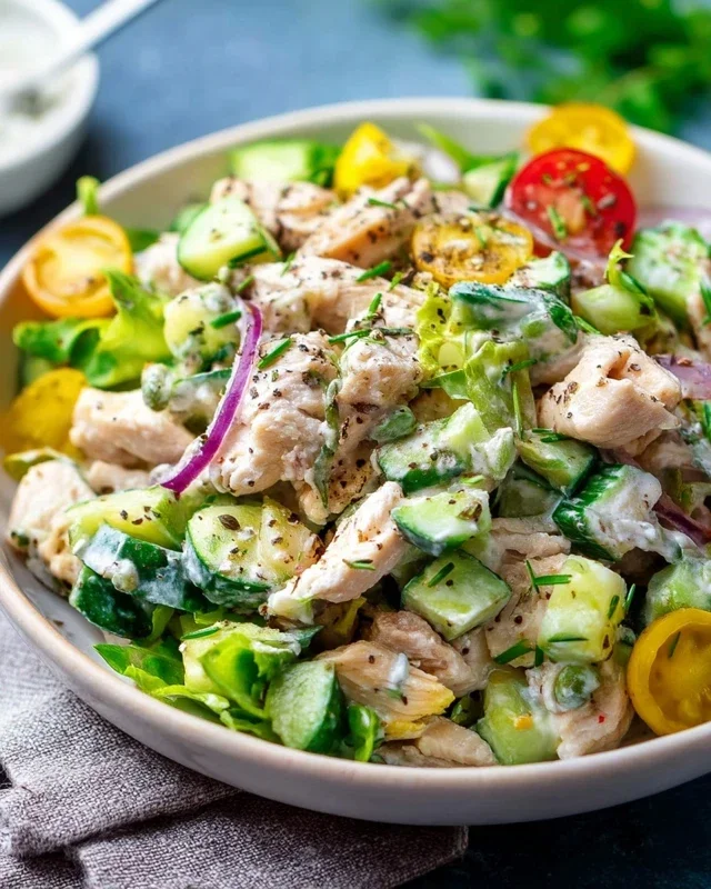 Healthy Ranch Chicken Salad