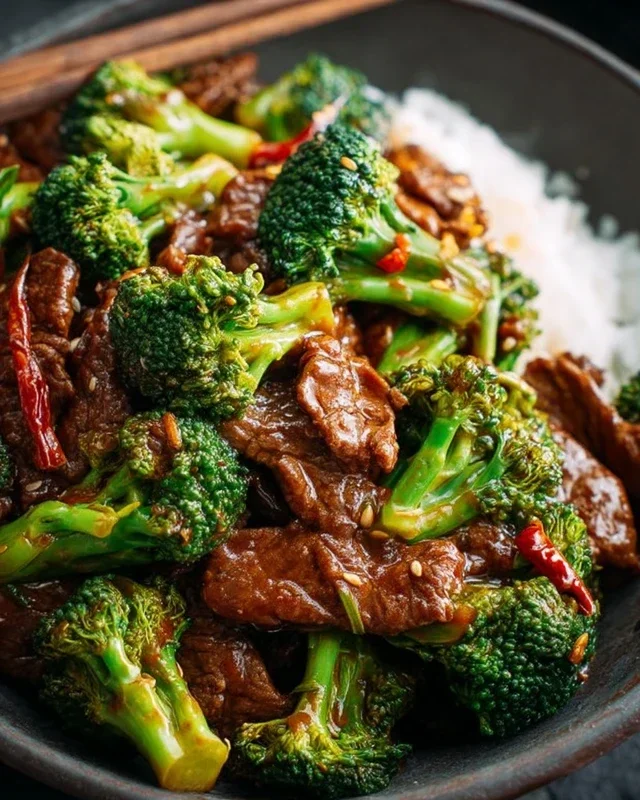 Chinese Beef and Broccoli (牛肉炒西兰花)
