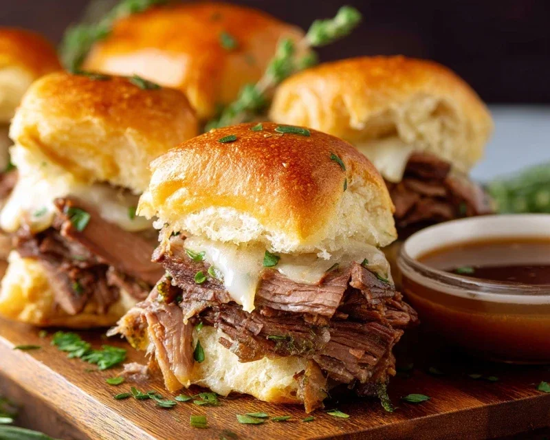 Easy French Dip Sliders Recipe