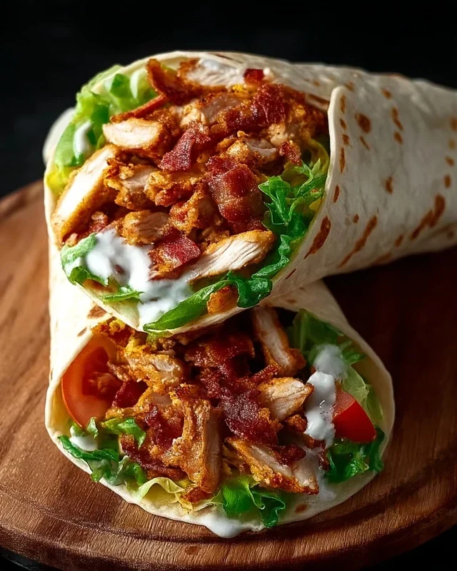 Crispy Chicken Beef Beef Bacon Ranch Wrap