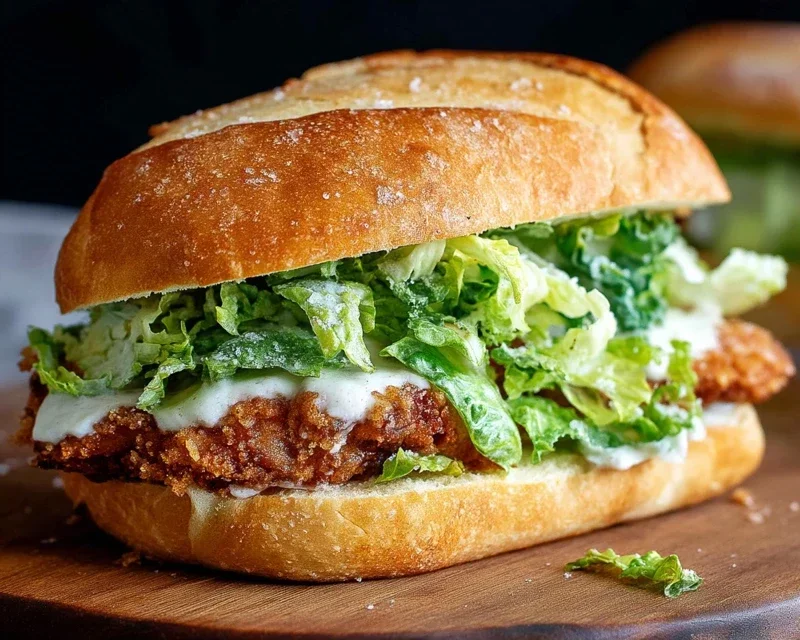 Crispy Chicken Caesar Sandwich
