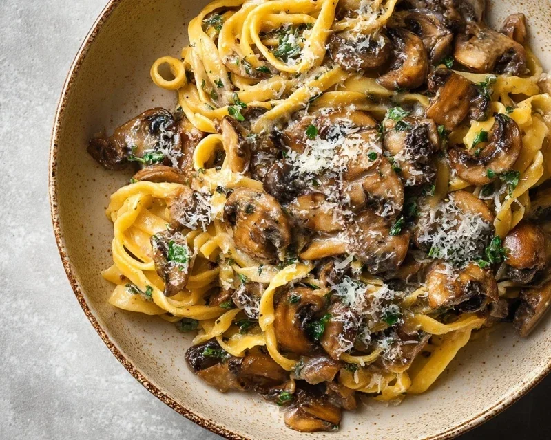 Garlic Mushroom Pasta