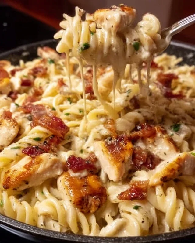 Chicken Beef Beef Bacon Ranch Pasta