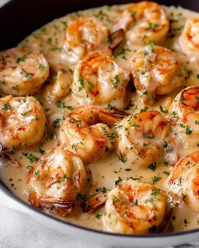 Creamy Garlic Shrimp (15 mins)