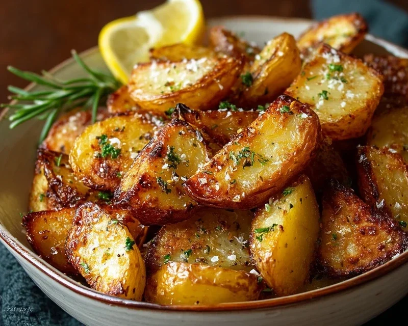 Authentic Greek Potatoes: Crispy Lemon Perfection!