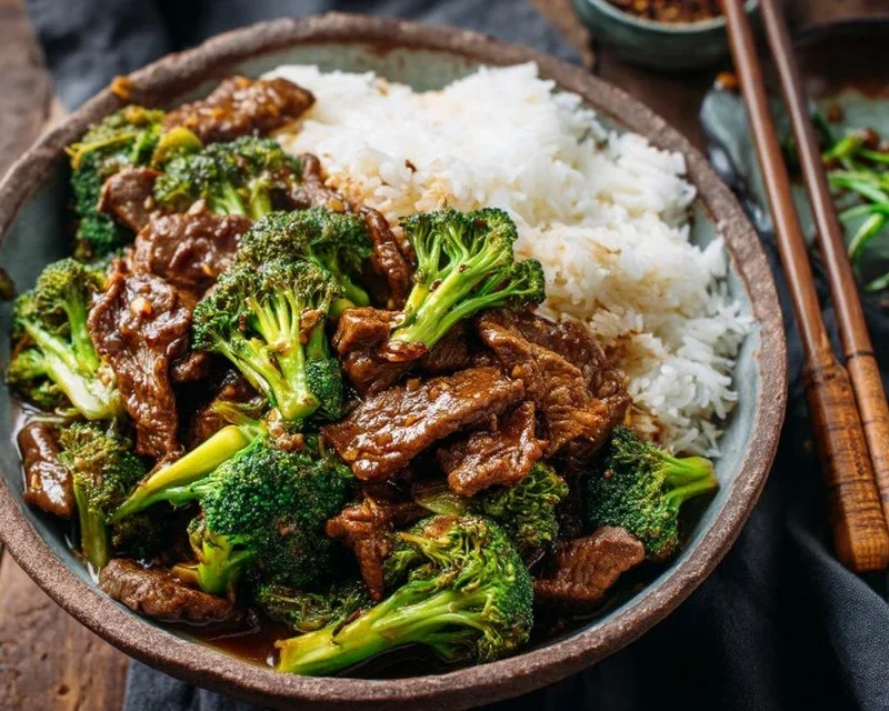Chinese Beef and Broccoli (牛肉炒西兰花)