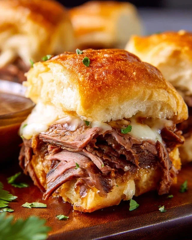 Easy French Dip Sliders Recipe