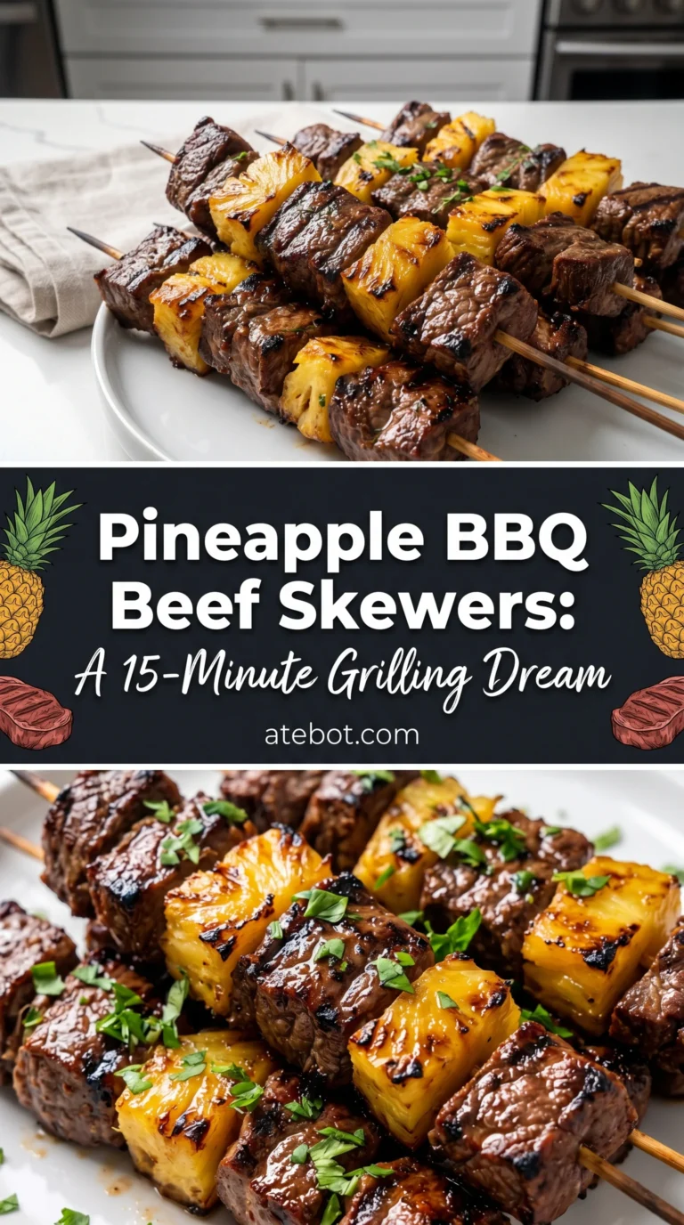 Pineapple BBQ Beef Skewers: A 15-Minute Grilling Dream