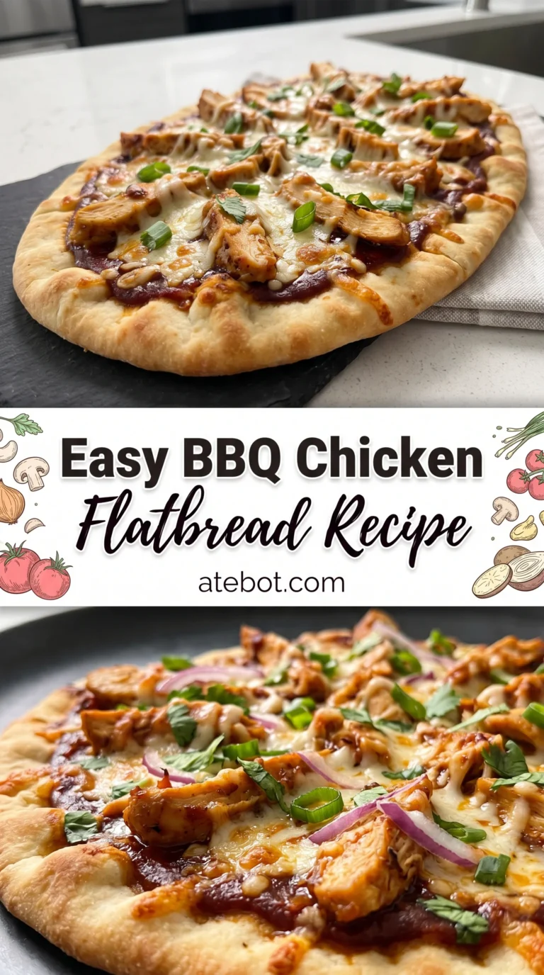 Easy BBQ Chicken Flatbread Recipe