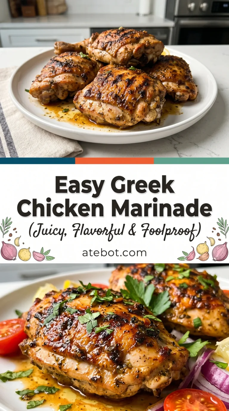 Easy Greek Chicken Marinade (Juicy, Flavorful & Foolproof)