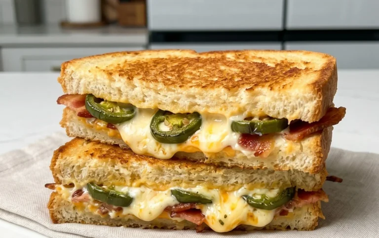 Roasted Jalapeño Popper Grilled Cheese