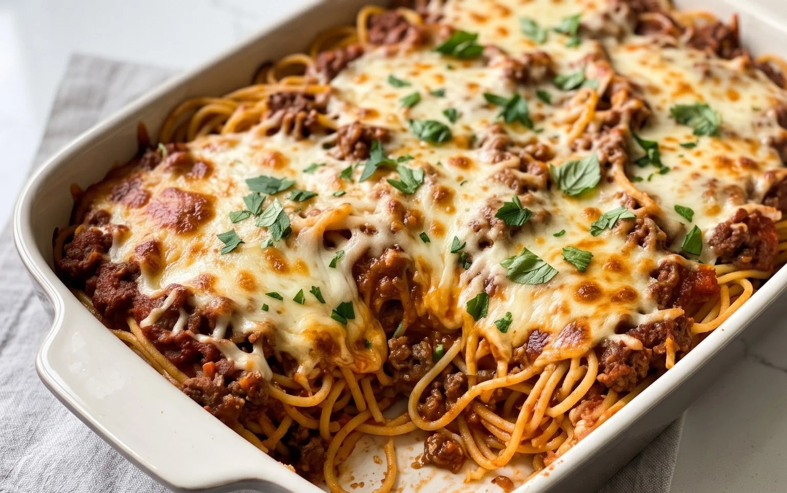 Southern Baked Spaghetti