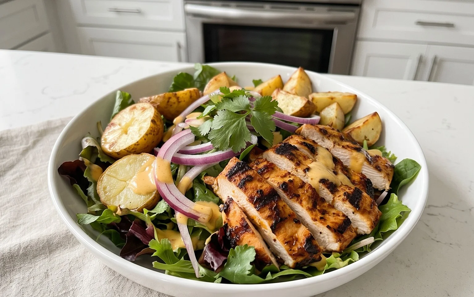 Peruvian Grilled Chicken Salad