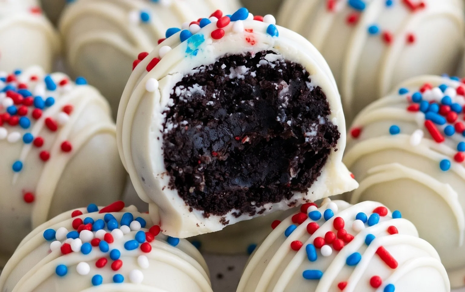 Patriotic Oreo Balls