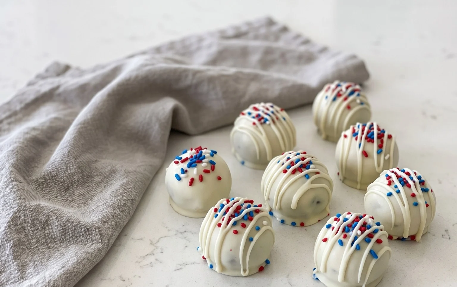 Patriotic Oreo Balls