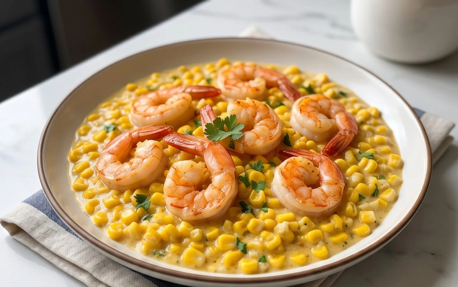 Shrimp and Creamed Corn (30 Minutes, One-Pan)