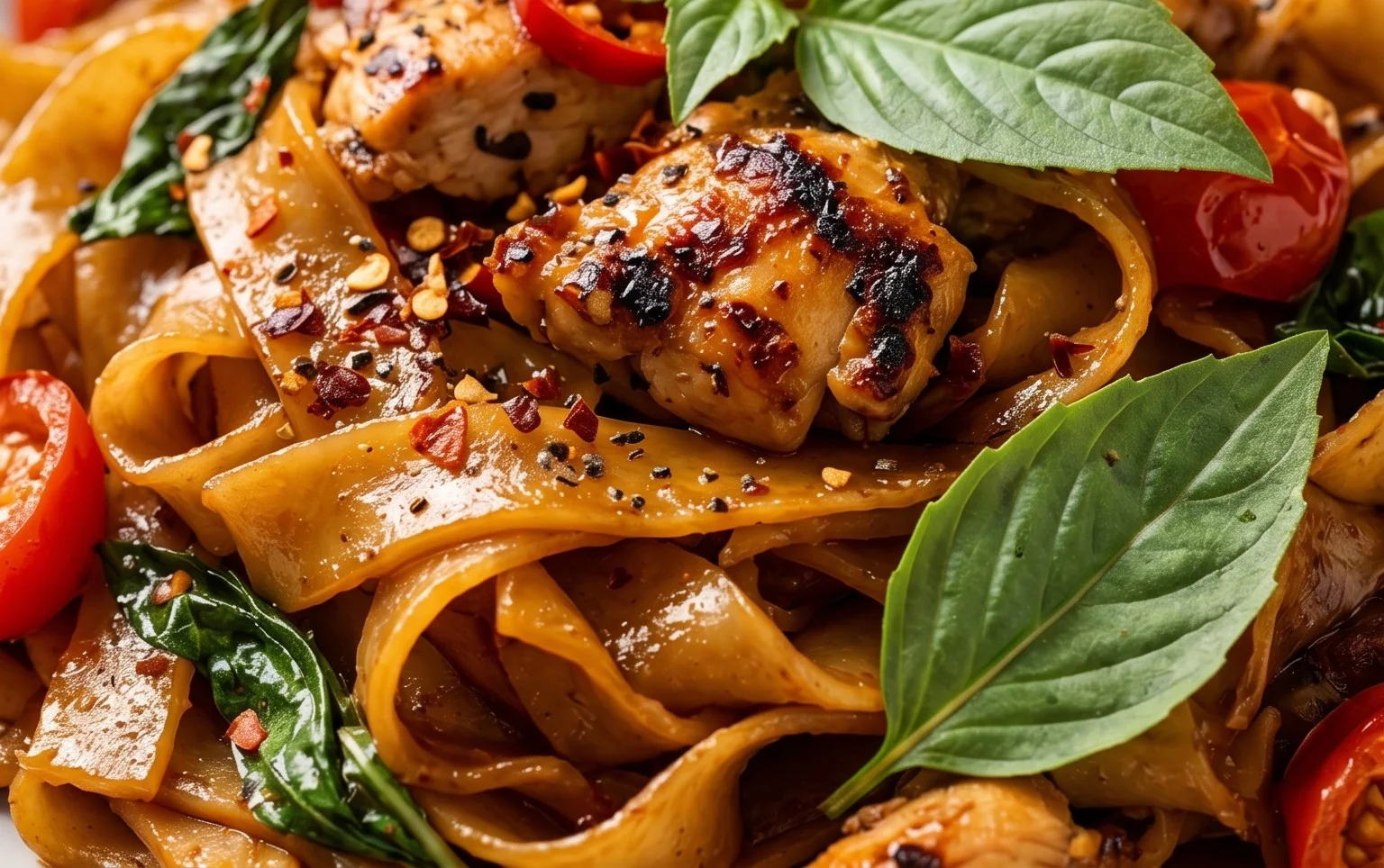 Drunken noodles