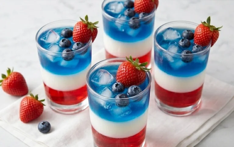 July 4th Layered Drinks Recipe