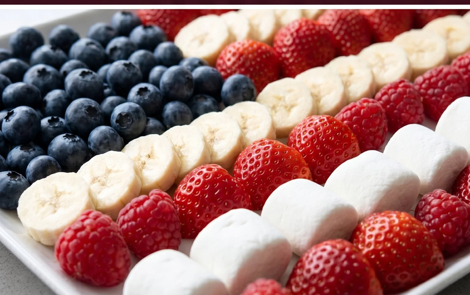 4th of July Fruit Platter Idea | How to Make an American Flag