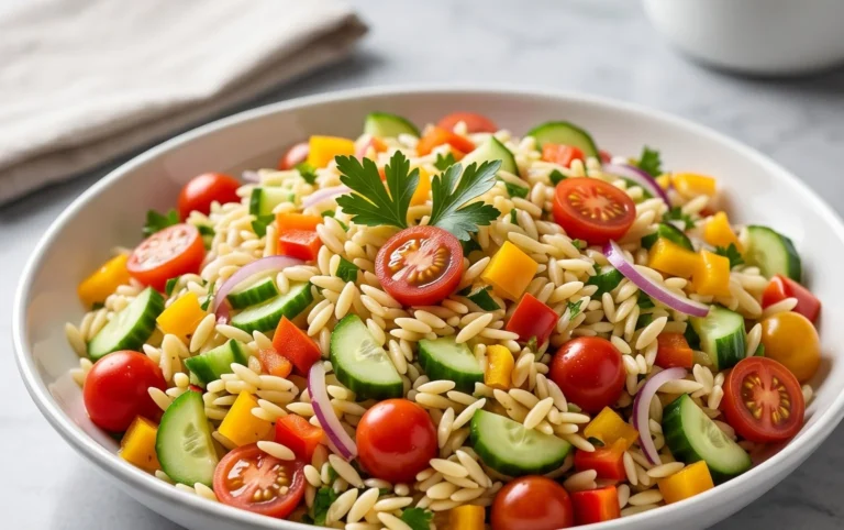 Rainbow Orzo Salad