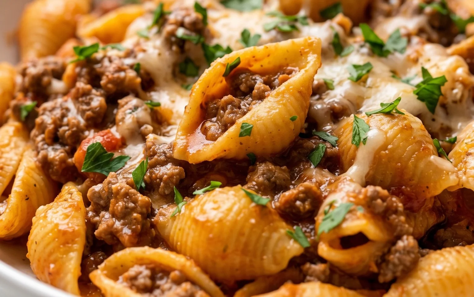 Creamy Beef and Shells