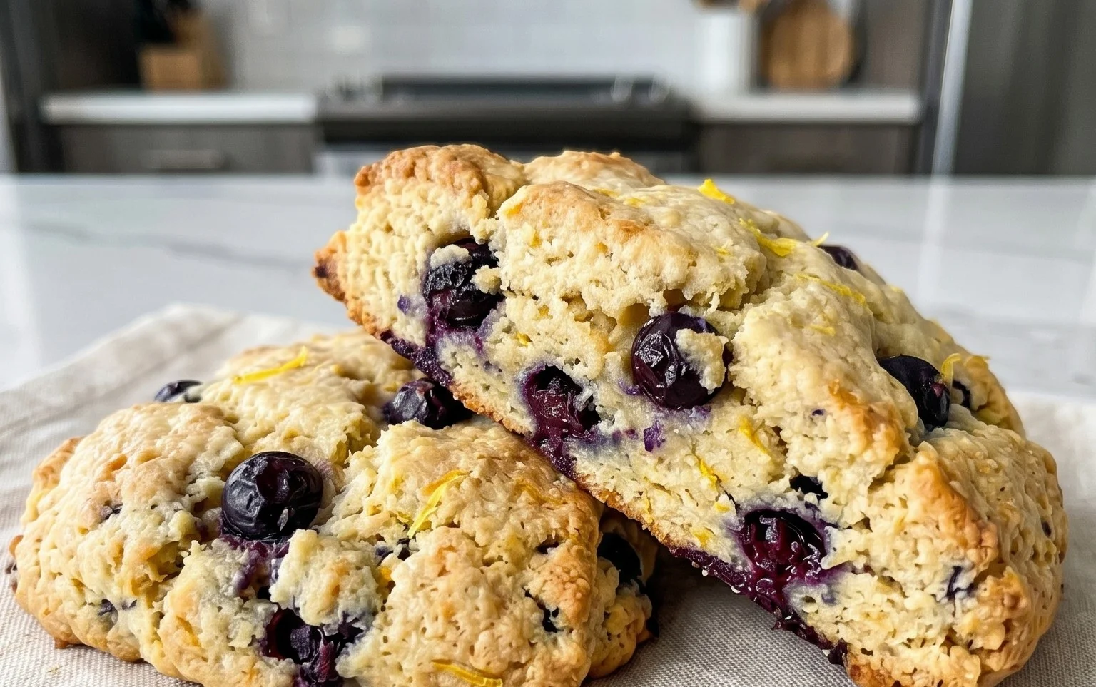 Almond Flour Lemon Blueberry Scones