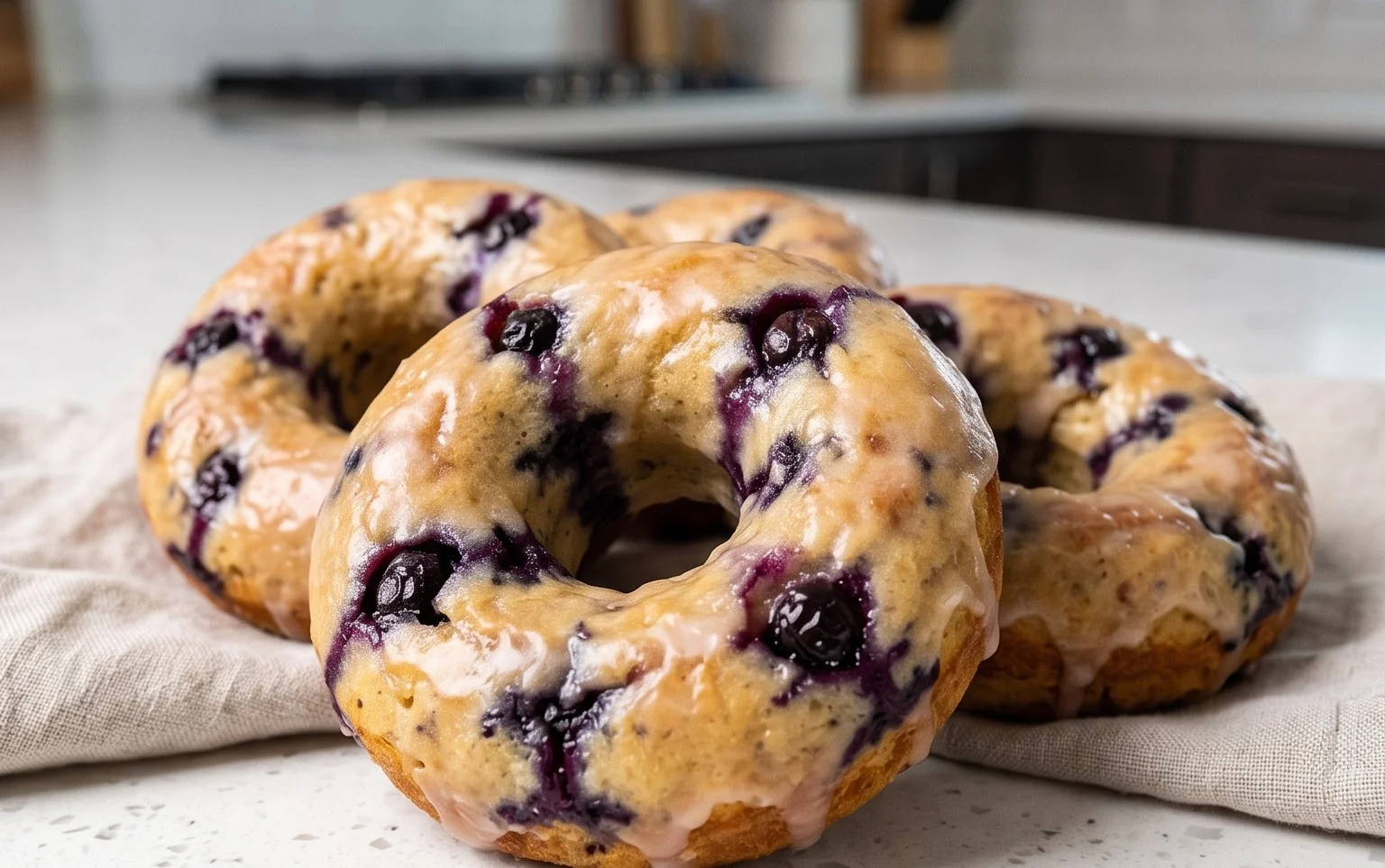 Wild Blueberry Cake Donuts