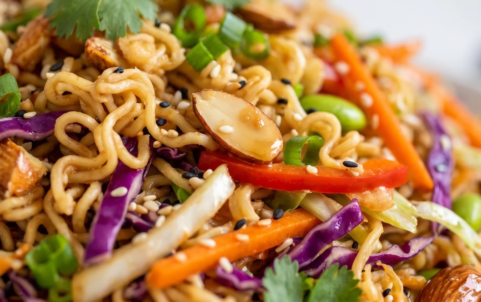 Crunchy Asian Ramen Noodle Salad Recipe