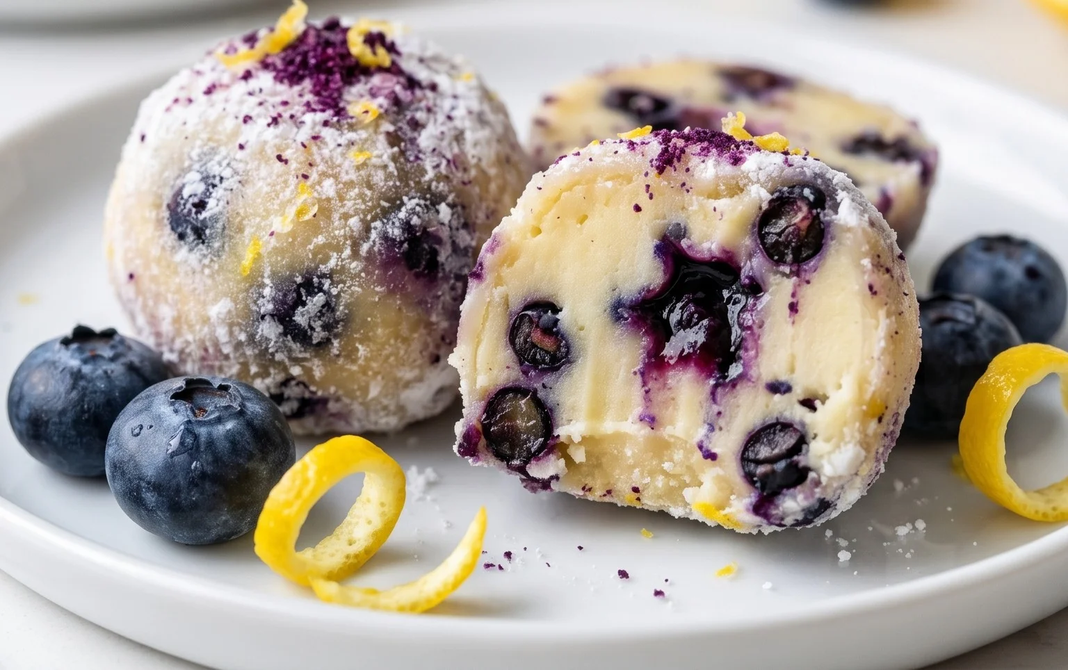 LEMON BLUEBERRY TRUFFLES 