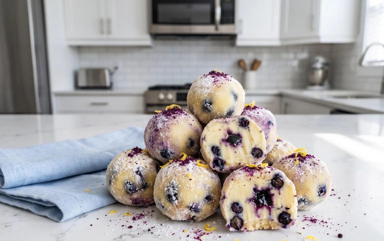 LEMON BLUEBERRY TRUFFLES 