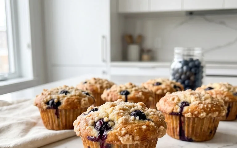 Sour Cream Blueberry Muffins