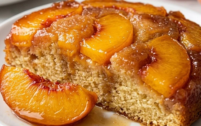 Peach Upside-Down Cake Recipe