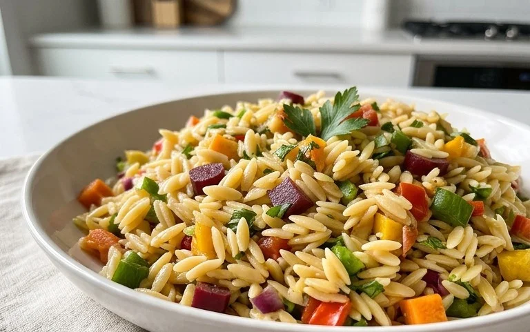 Rainbow Orzo Salad
