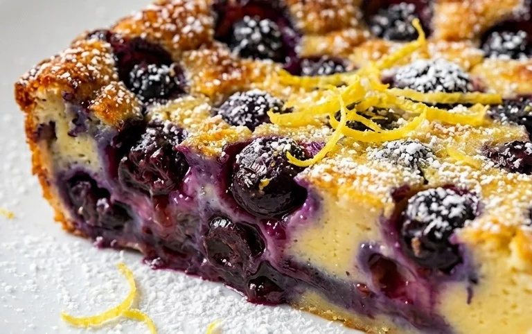Lemon Blueberry Clafoutis