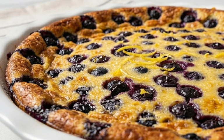 Lemon Blueberry Clafoutis