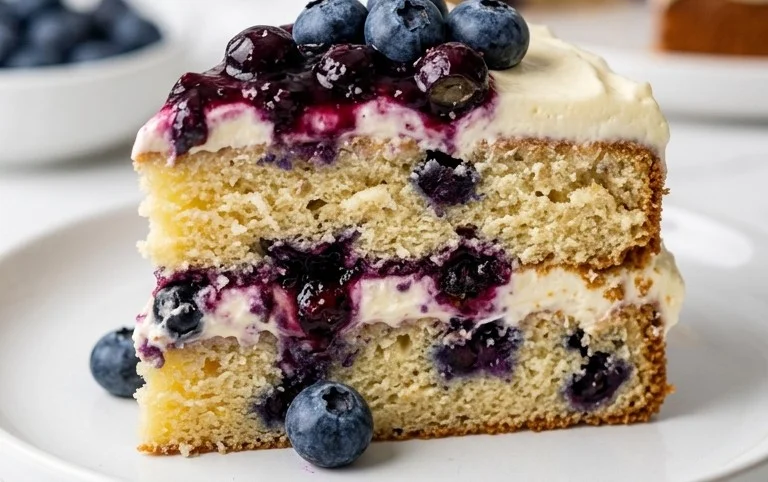Nova Scotia Blueberry Cream Cake