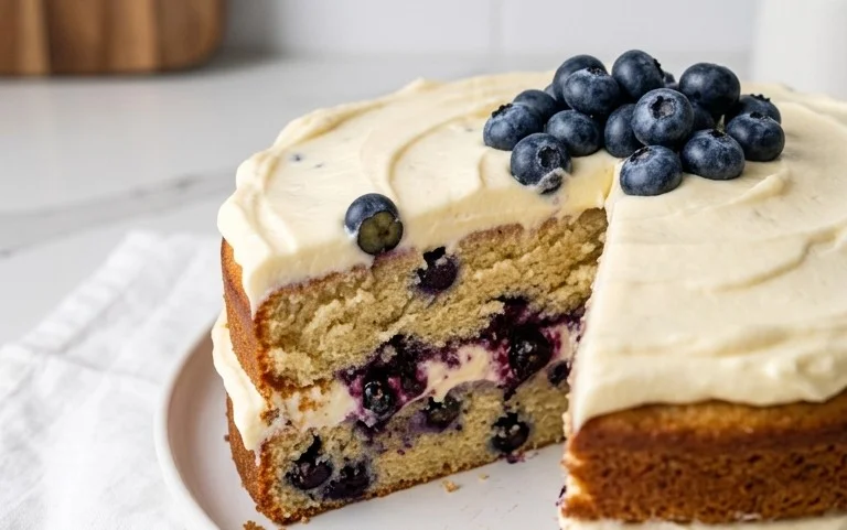 Nova Scotia Blueberry Cream Cake