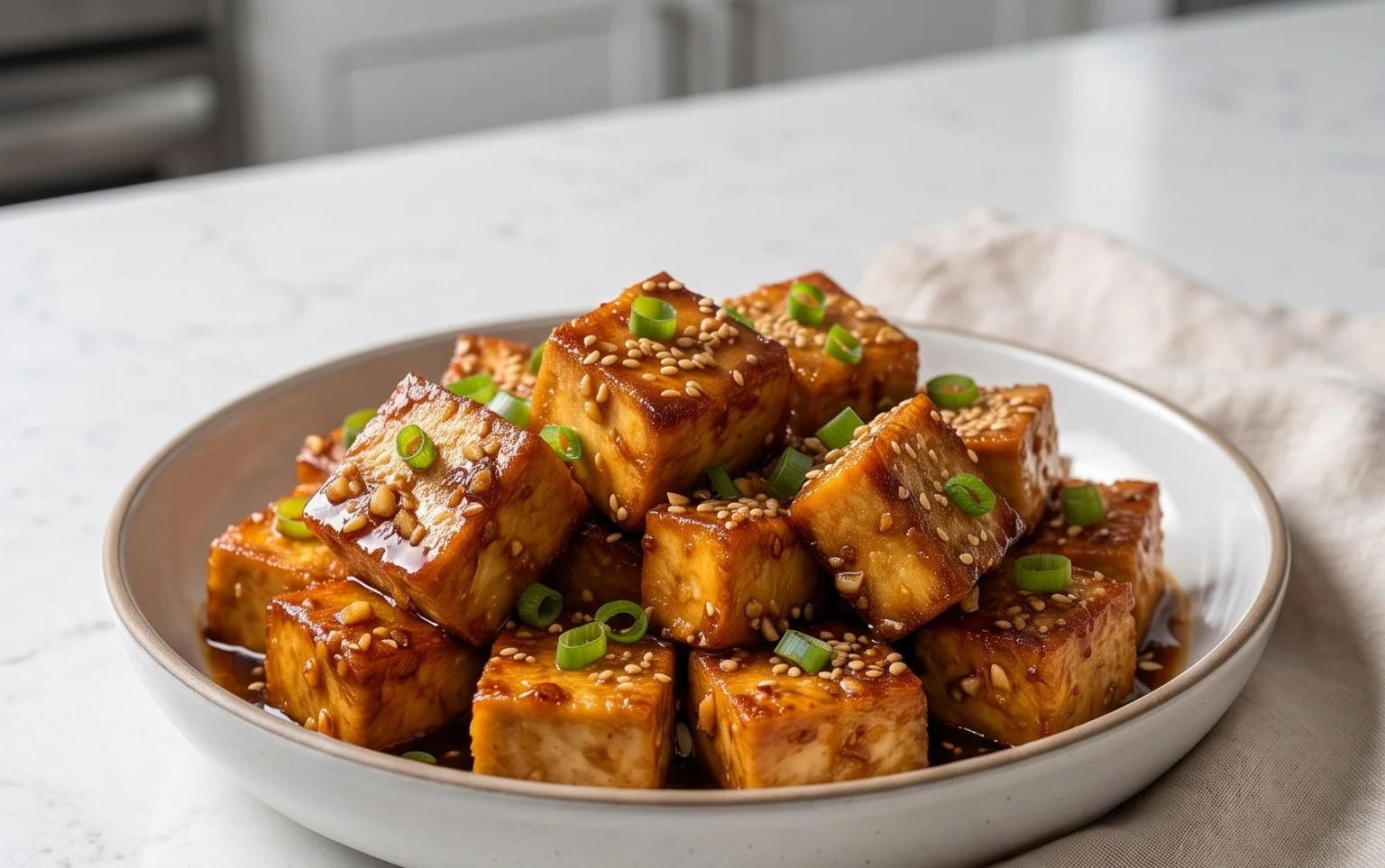 Honey Garlic Tofu