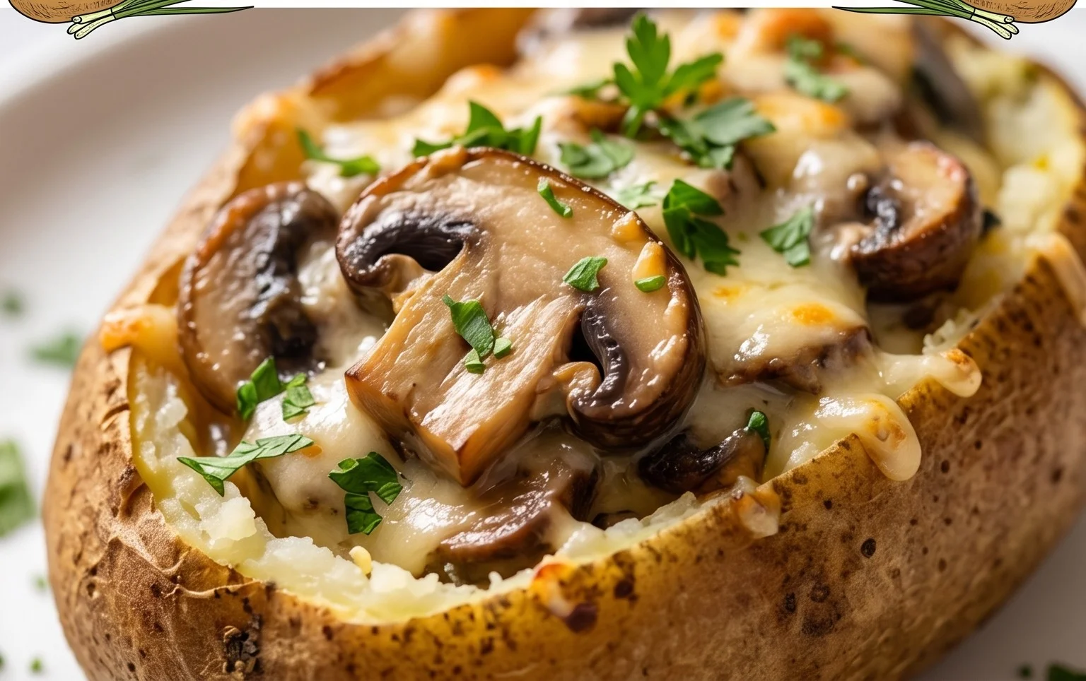 The Ultimate Stuffed Baked Potatoes with Mushrooms