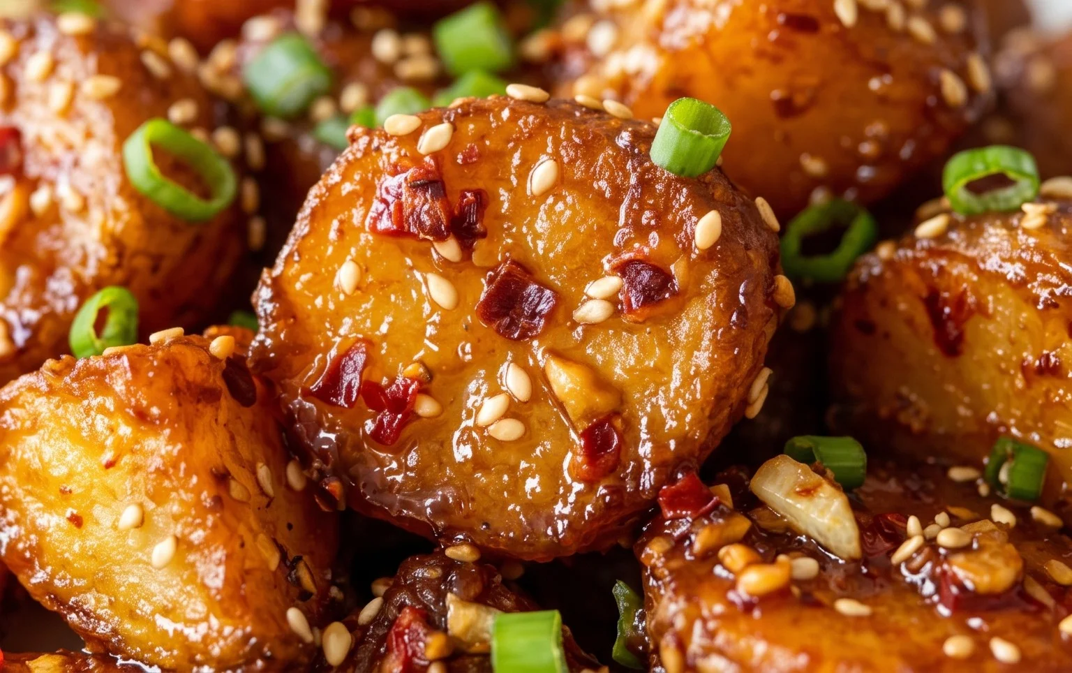 Crispy Honey Chilli Potatoes