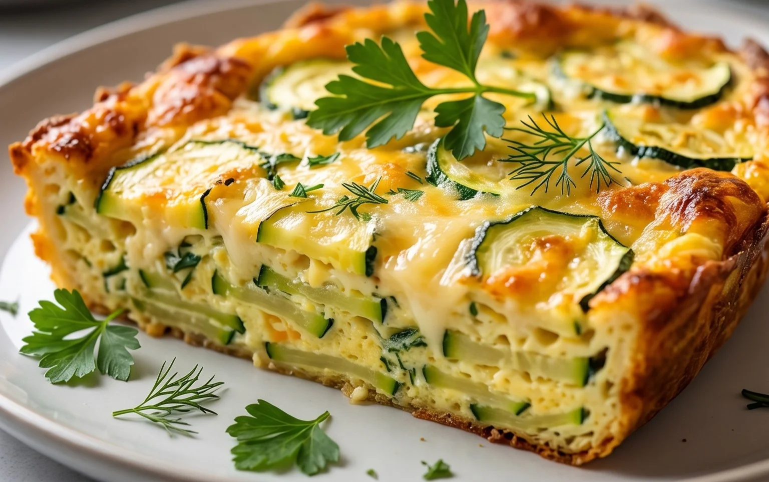 Crustless Zucchini Quiche Recipe