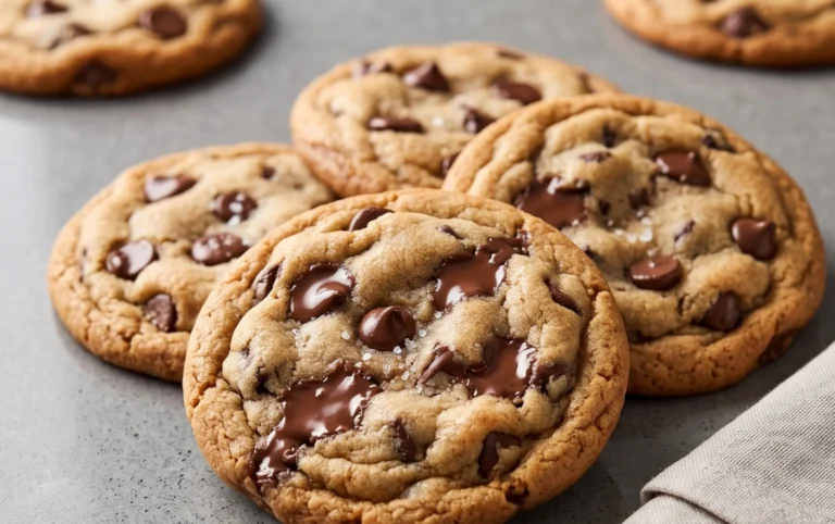 Crispy and Chewy Chocolate Chip Cookies