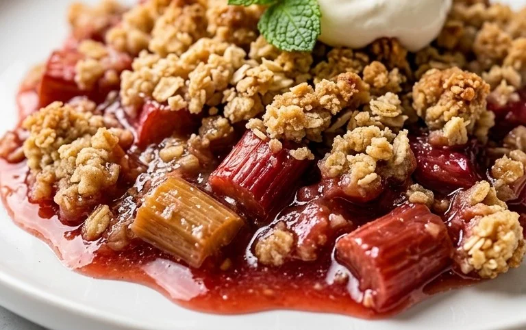 Easy Rhubarb Crisp