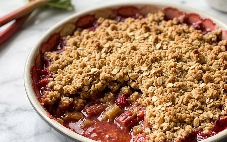 Easy Rhubarb Crisp